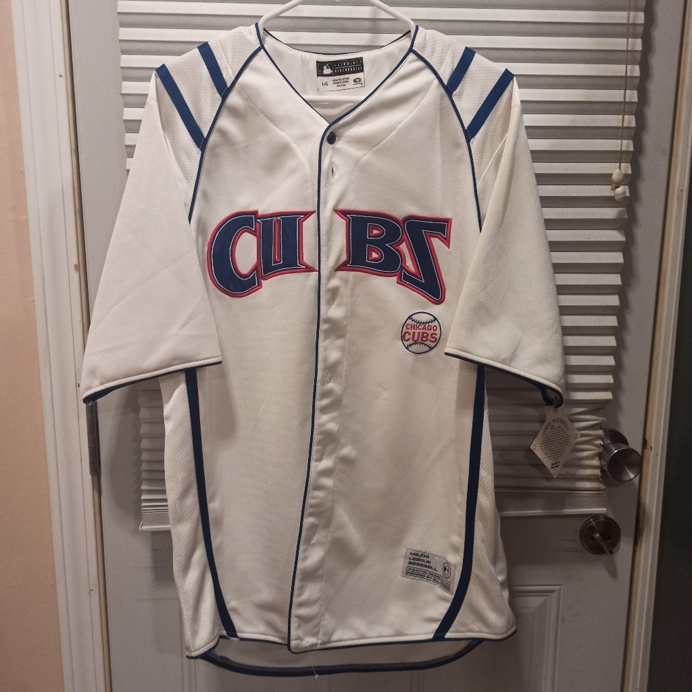 TRUE FANS Chicago cubs Baseball jersey Size Large NWT